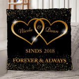 Gouden Hart - Koppel Kussen