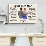 Voor mijn lief (voor hem - animate) - Koppel canvas
