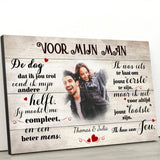 Voor mijn lief (voor hem) - Koppel canvas