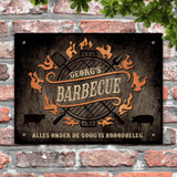 Barbecue - Outdoor-Deurbord (horizontaal)