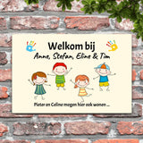 Welkom bij - Ingang-Deurbord