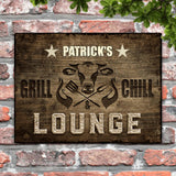 Grill en Chill Lounge - Outdoor-Deurbord