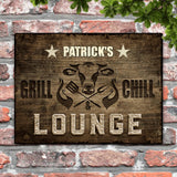 Grill en Chill Lounge - Outdoor-Deurbord