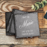 Aan tafel - Familie-Leisteen onderzetter