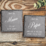 Aan tafel - Familie-Leisteen onderzetter