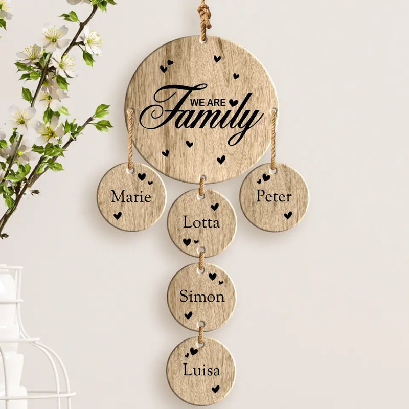 We are Family - Familie-Houten hanger