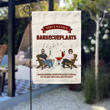 Onze barbecueplaats - Koppel-Tuin vlag