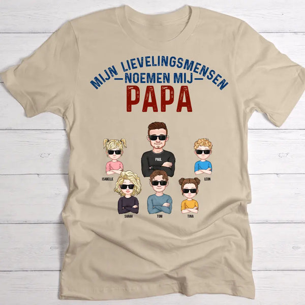 Mijn lievelingsmensen noemen mij Papa - Ouders-T-Shirt