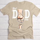 Beste Papa ter wereld - Gepersonaliseerd T-Shirt voor Papa zwart