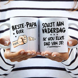 Beste Papa Ever - Gepersonaliseerd Mok voor Papa