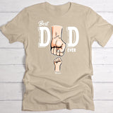Beste Papa ter wereld - Gepersonaliseerd T-Shirt voor Papa zwart