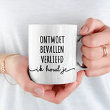 Ik houd je - Mok met gepersonaliseerde illustratie voor koppels