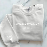 weißer Pullover personalisierbar - gefertigt von Love & Faith