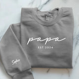 grauer Pullover personalisierbar - gefertigt von Love & Faith