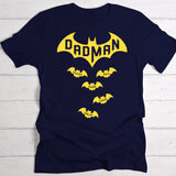 Dadman – Gepersonaliseerd T-shirt voor papa voor Vaderdag (donker)