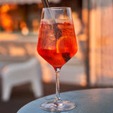 Gepersonaliseerd aperolglas met heldere print en zomerse design, 450 ml inhoud – Motiv 2