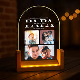 5Personlisiertes Geschenk - LED Aufsteller Portrait mit Holzsockel mit eigenen Namen personalisieren