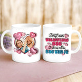 Witte mok met persoonlijke tekst en naam – handgemaakt door Love & Faith