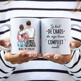 Met jou - Gepersonaliseerde mok voor koppels met grappige spreuken