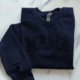navyblauer Pullover personalisierbar - gefertigt von Love & Faith