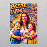 Streetart voor mama – Gepersonaliseerde poster met streetart-effect voor Moederdag