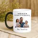 Magische mok met thermokleurverandering en gepersonaliseerde naam – origineel cadeau van Love & Faith