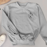 Mama - Sweater voor ouders en grootouders met een modern ontwerp en kindernamen