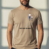 Vader en kind - Gepersonaliseerde T-Shirt voor Papa