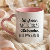 Gepersonaliseerde tweekleurige mok met all-over print voor mama en oma, vaatwasmachinebestendig – Motiv 21