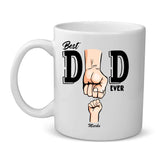 Beste Papa ter wereld mok – persoonlijke keramische tasse met eigen opdruk en haarscherpe print – Motiv 2