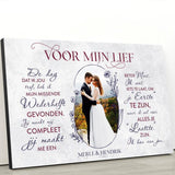 Liefde in marmer (voor hem/haar) - Koppel-Canvas