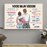 Emoji Love (voor haar) - Koppel canvas