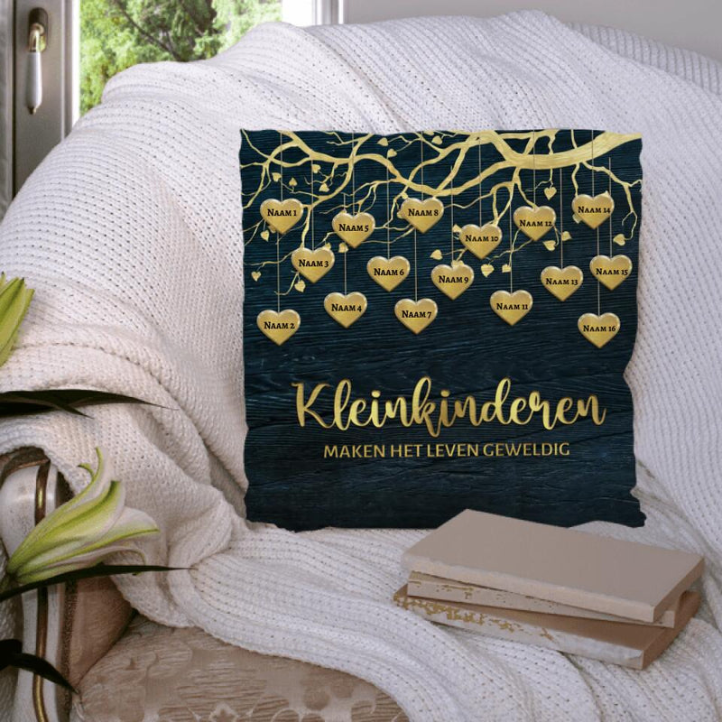 Mijn kleinkinderen (goud) - Grootouders-Kussen