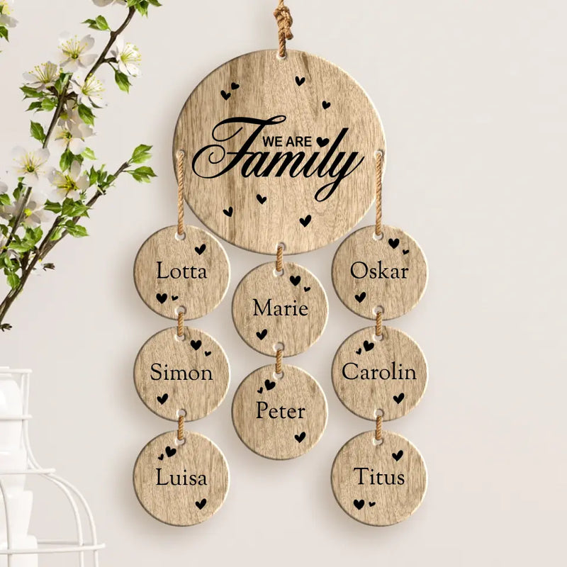 We are Family - Familie-Houten hanger