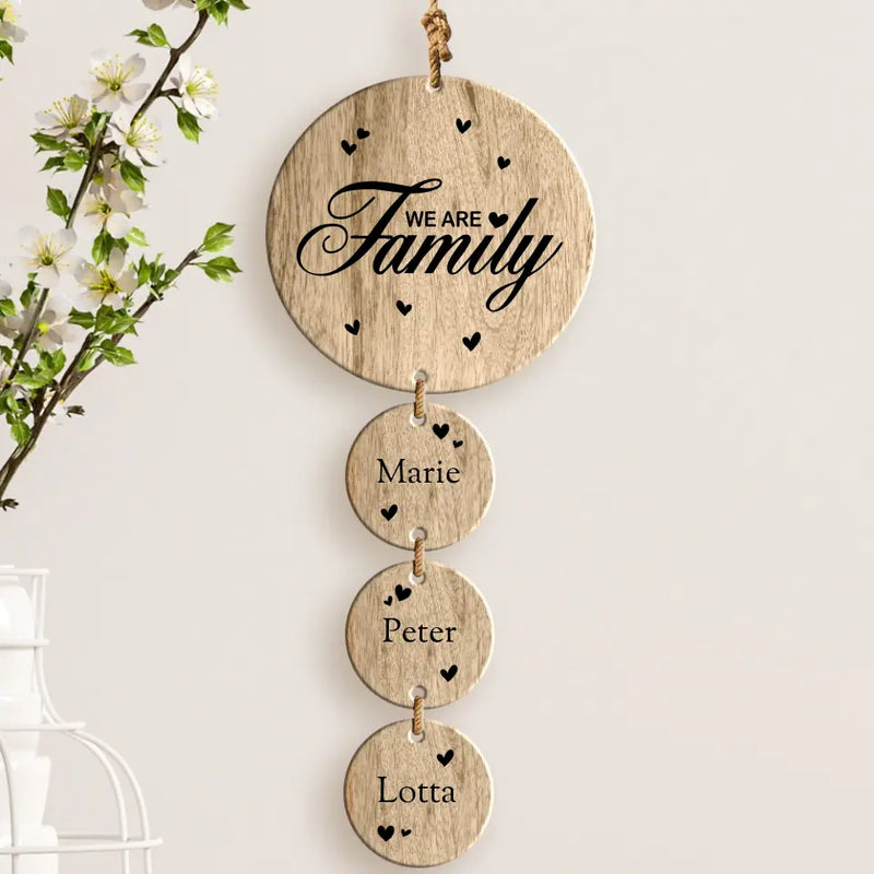 We are Family - Familie-Houten hanger