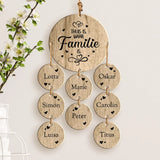 Onze Familie - Familie-Houten hanger