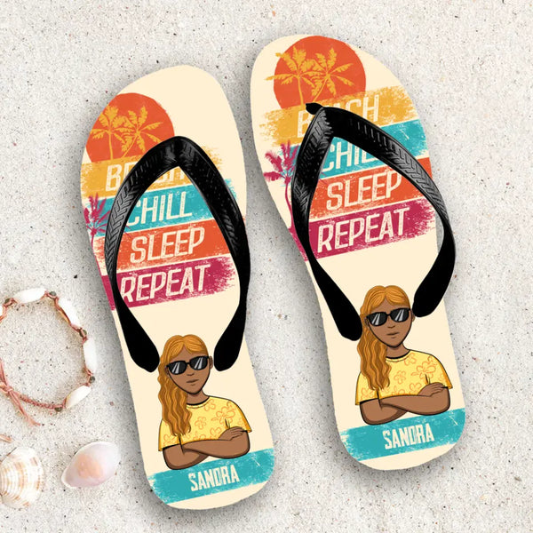 Beach Repeat - Vrienden-Slippers