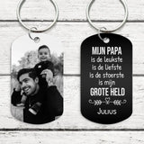 De beste - Ouders-Sleutelhanger (Gegraveerd-Zwart/Wit)