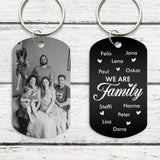 We are Family - Familie-Sleutelhanger
(Gegraveerd-Zwart/Wit)