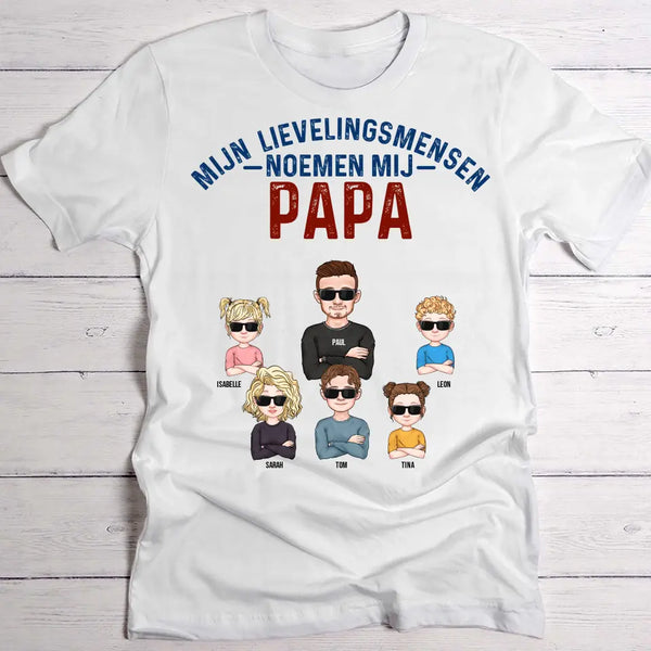 Mijn lievelingsmensen noemen mij Papa - Ouders-T-Shirt