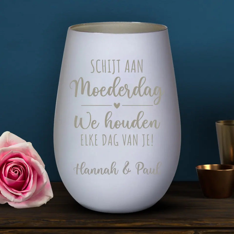 Voor Moederdag - Gepersonaliseerde lantaarn voor Mama