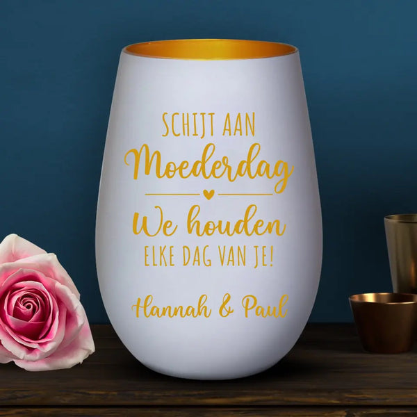 Voor Moederdag - Gepersonaliseerde lantaarn voor Mama