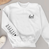 Onze papa - Sweater voor papa met kindernamen