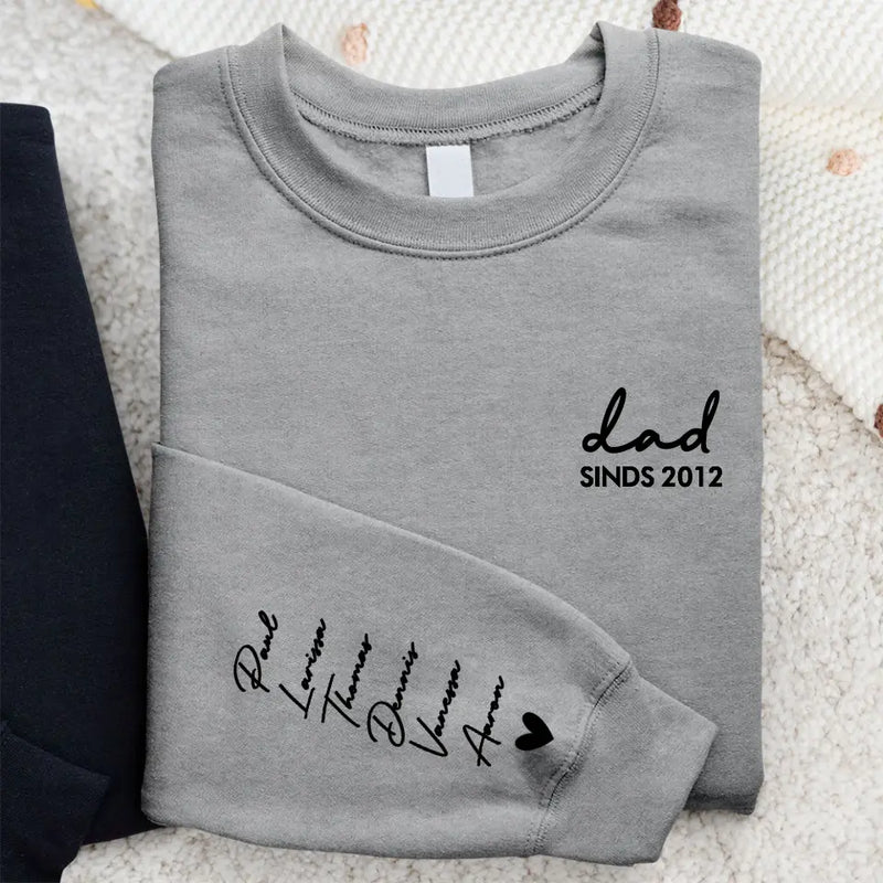 Onze papa - Sweater voor papa met kindernamen