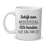 Alleen voor mama - Gepersonaliseerde mok voor Moederdag