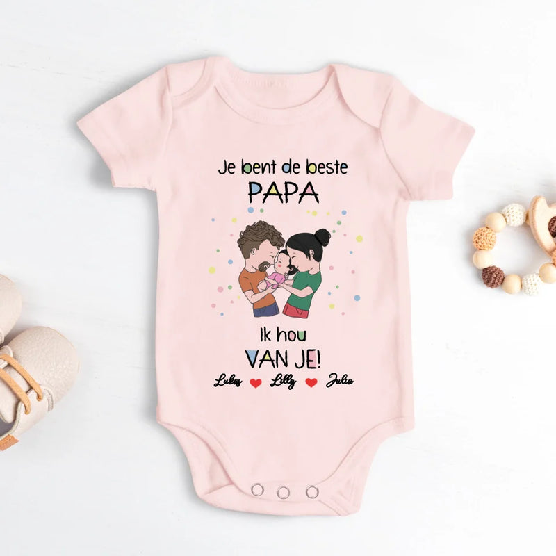 Vaderdag - Gepersonaliseerde babyrompertjes voor en Vaderdag