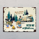 Camping Family - Outdoor-Deurbord