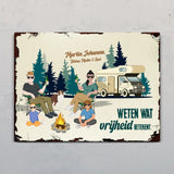 Camping Family - Outdoor-Deurbord