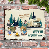 Camping Family - Outdoor-Deurbord