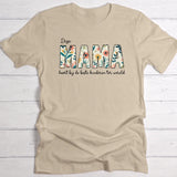 Beste mama - Gepersonaliseerde bloemen T-shirt voor mama en oma